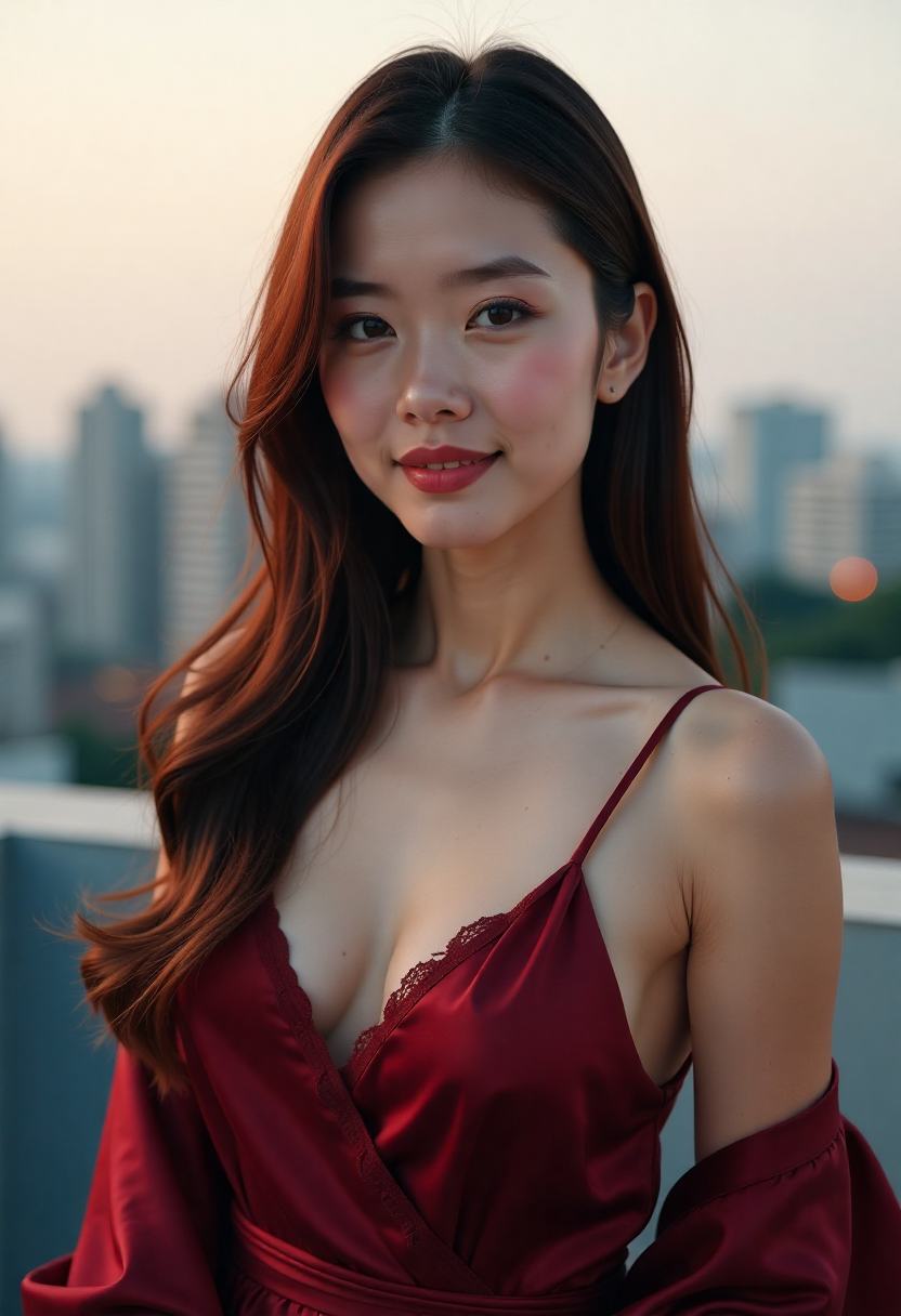 古装庭院里两人并肩而行